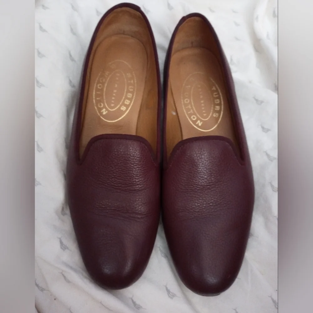 Stubbs and Wootton Rare Leather loafers. 9 Excellent condition
